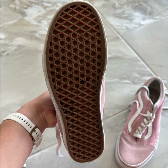 Vans Pink and White Sneakers Classic Style - Picture 3 of 4